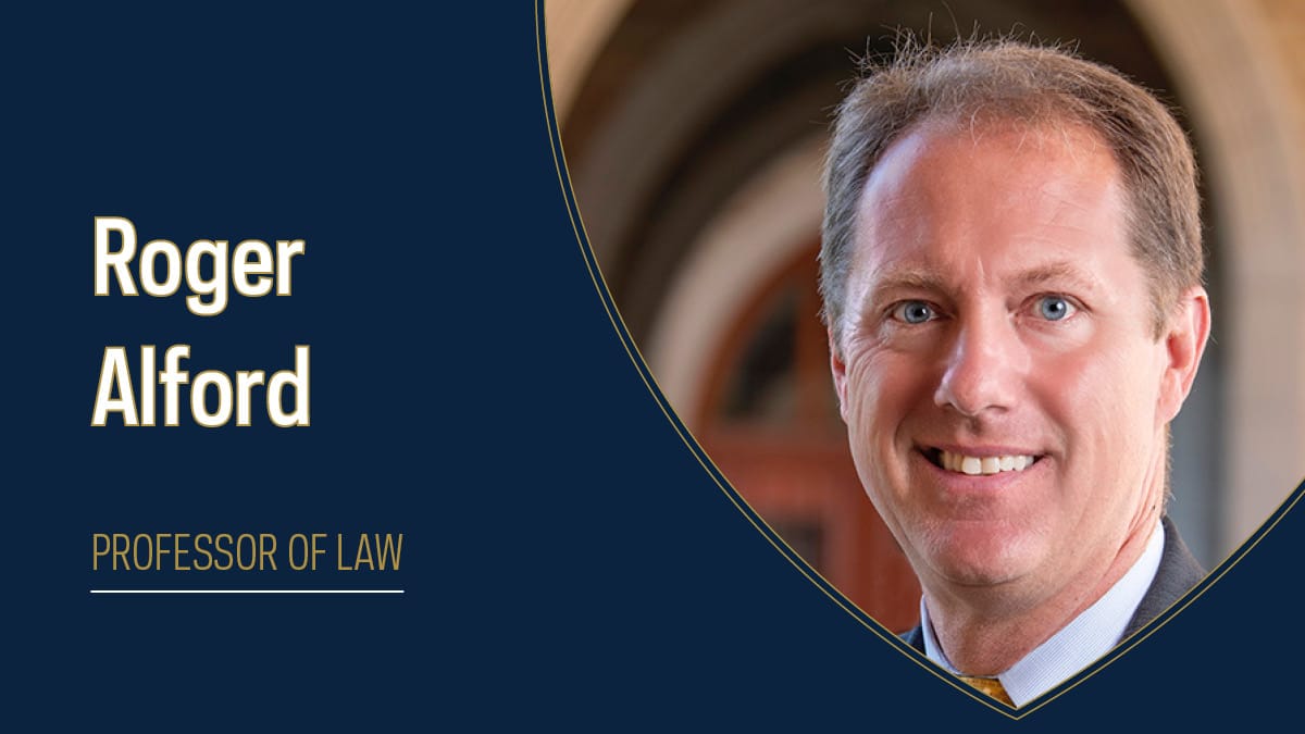 Major Development: Roger Alford to DOJ