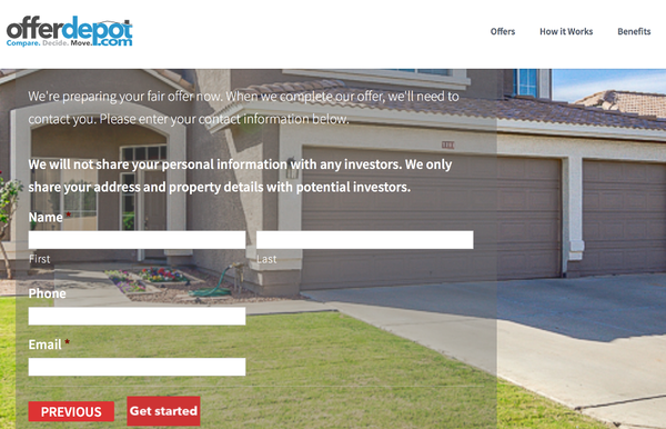 Thoughts on OfferDepot, Opendoor, Zillow